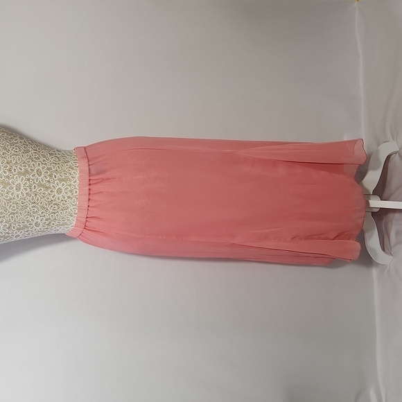 New York City Design Co Skirt Pink Lined Pleat Elastic Waist Chiffon SZ 5X Flowy - Picture 7 of 12